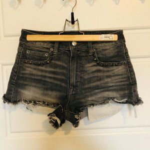 American Eagle Studded Gray Denim Shorts